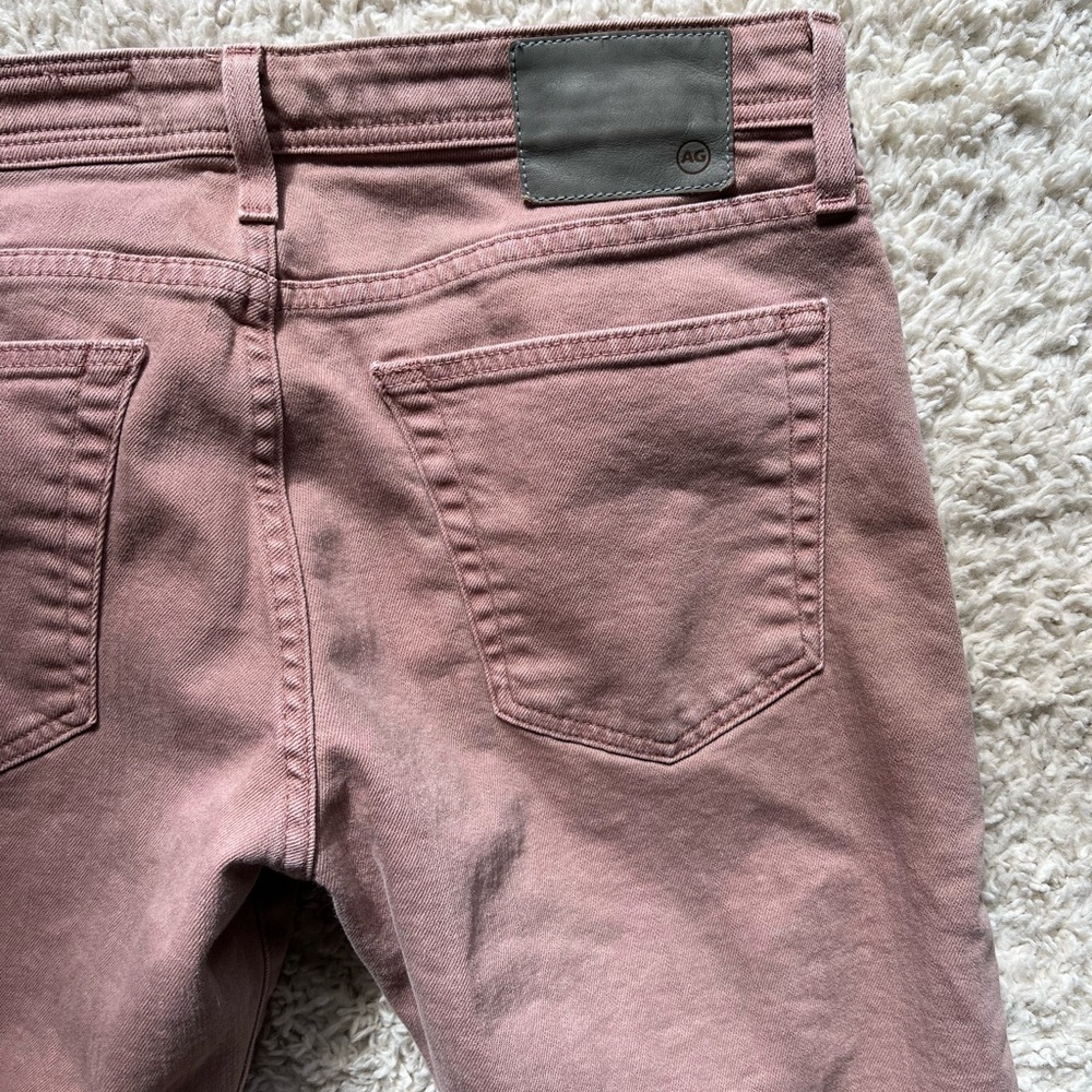 Ag Adriano Goldschmied Men's Dusty Rose Slim Straight Jeans
